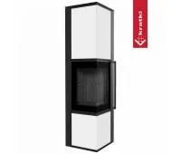 Печь-камин Kratki PRO TORA/L 8 кВт, белое стекло Печь-камин Kratki PRO TORA/L 8 кВт, белое стекло