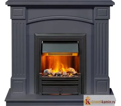 Каминокомплект Dimplex Boston (серый графит)+Brookline Black (Бостон)