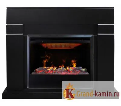 Электрический камин Lindelse (черный) с 3D Helios 26 SBG: идеальное сочетание стиля и технологии!