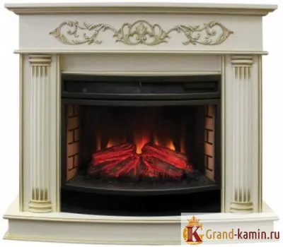 Декоративный электрический камин Milano (белый дуб) с очагом FireField 25 S IR - создайте уют в своем доме!