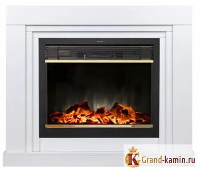 Элегантный электрический камин Stanley 26 (белый) с Moonblaze Lux BR S - идеальное сочетание стиля и тепла!