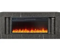 Line 42 SFT Stone Touch - Серый мрамор с очагом Vision 42 LED